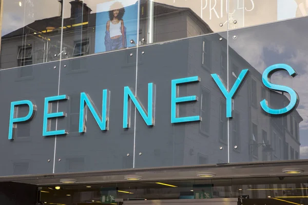 Dublin Irland August 2018 Tegnet Indgangen Til Penneys Butik Byen - Stock-foto