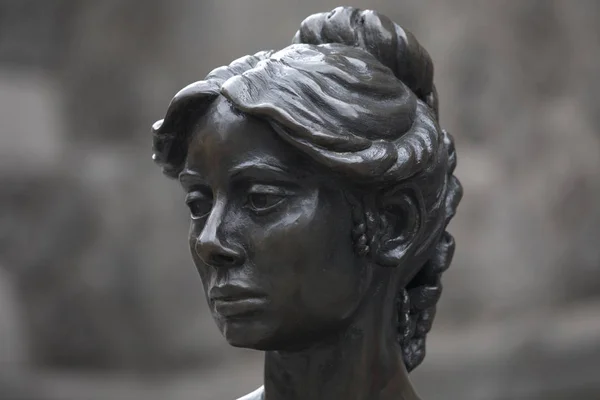 Statue Personnage Fiction Irlandais Molly Malone Dans Ville Dublin République — Photo