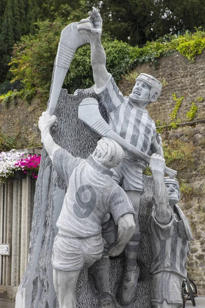 Kilkenny Republic Ireland August 14Th 2018 Hurling Statue Historic City — Stock Photo, Image