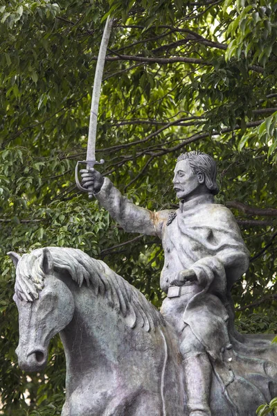 Uma Estátua Nacionalista Irlandês Thomas Francis Meagher Localizada Histórica Cidade — Fotografia de Stock