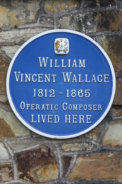 Waterford Republic Ireland August 14Th 2018 Blue Plaque City Waterford — Stock Photo, Image