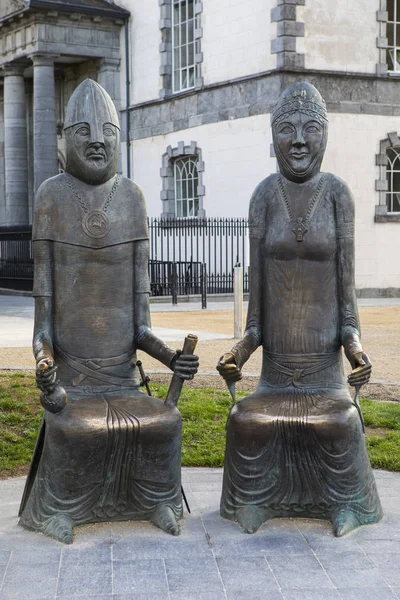 Waterford Repubblica Irlanda Agosto 2018 Sculture Dei Vichinghi Strongbow Sua — Foto Stock