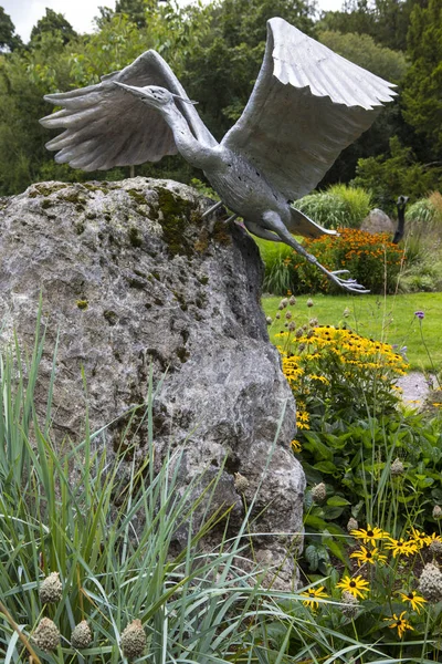 Blarney República Irlanda Agosto 2018 Una Escultura Garza Los Hermosos —  Fotos de Stock