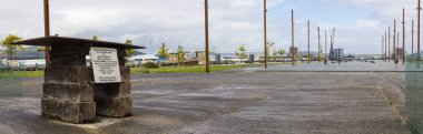 Belfast, Northern Ireland - August 23rd 2018: The slipway on which the RMS Titanic was built and launched from, in the historic city of Belfast, Northern Ireland.  clipart