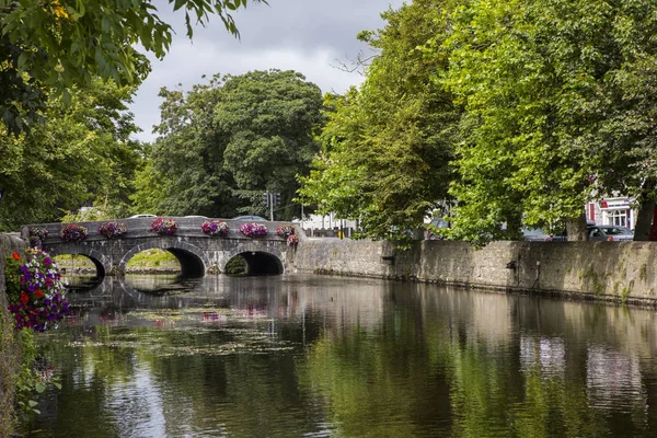 Comté Mayo République Irlande Août 2018 Pont Sur Rivière Carrowbeg — Photo