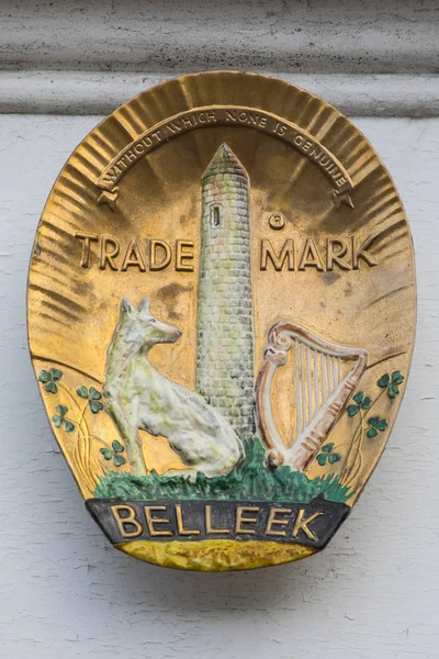 Belleek Irlanda Del Norte Agosto 2018 Símbolo Famosa Empresa Belleek — Foto de Stock