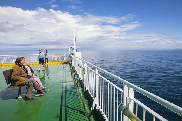 Irisches Meer Irland August 2018 Bord Einer Irischen Fähre Auf — Stockfoto