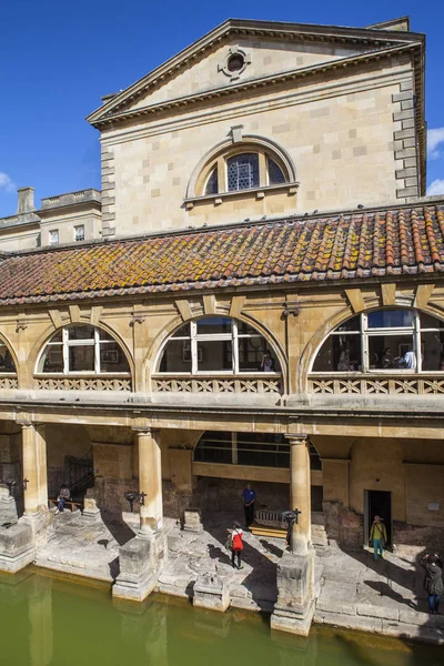 Bath August 11Th 2013 View Historic Roman Baths City Bath — Stock Photo, Image