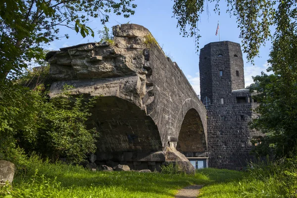 Los Restos Del Puente Ludendorff Remagen Alemania Puente Era Uno —  Fotos de Stock