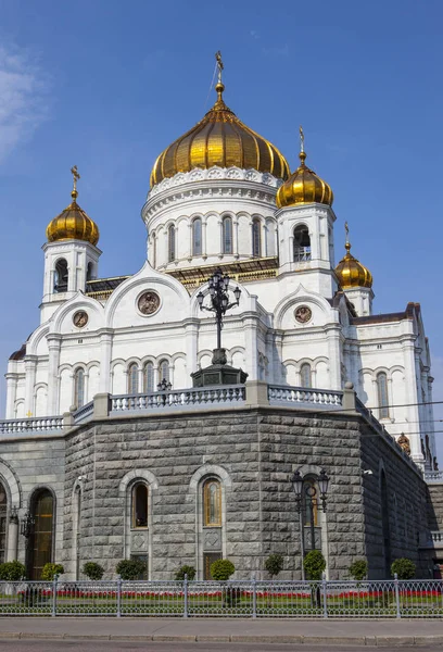 キリストの印象的な大聖堂 ロシアのモスクワでの救世主のビュー — ストック写真