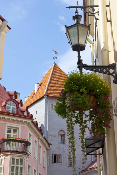 Uma Vista Pitoresca Cidade Velha Tallinn Estônia — Fotografia de Stock