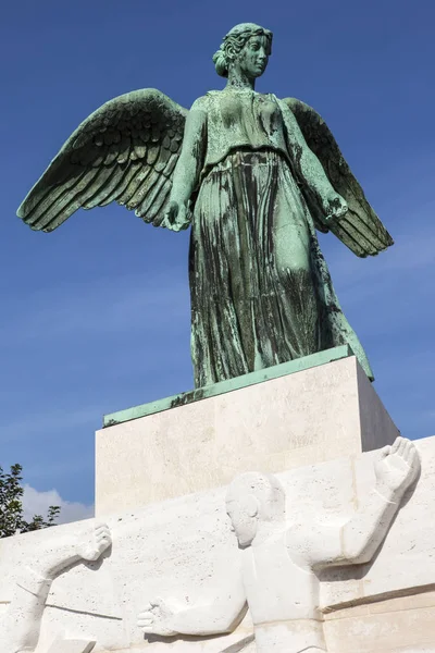Estátua Anjo Monumento Marítimo Também Conhecido Como Monumento Marítimo Copenhague — Fotografia de Stock