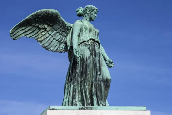 Estátua Anjo Monumento Marítimo Também Conhecido Como Monumento Marítimo Copenhague — Fotografia de Stock