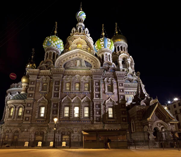 Dökülen Kan Içinde Tarihi Şehir Petersburg Rusya Savior Muhteşem Kilisenin — Stok fotoğraf