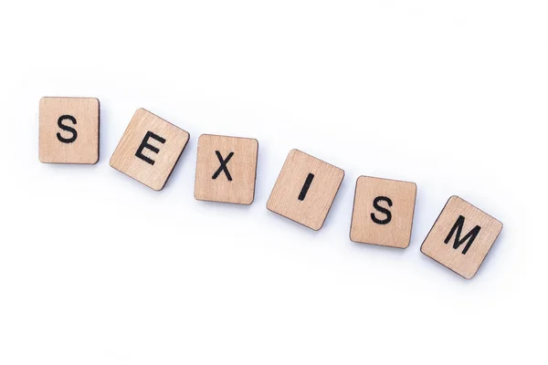 A palavra SEXISM — Fotografia de Stock