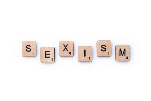 A palavra SEXISM — Fotografia de Stock