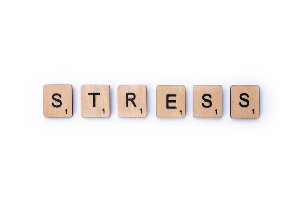 La palabra estrés — Foto de Stock