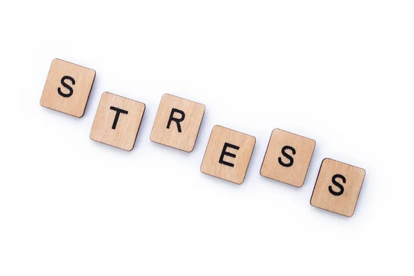 Das Wort Stress — Stockfoto