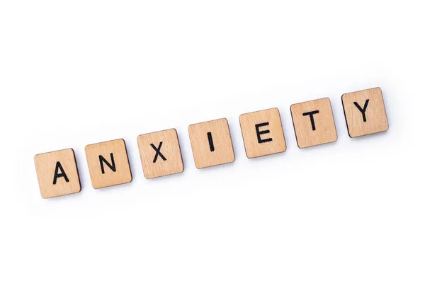 The word ANXIETY — Stock Photo, Image