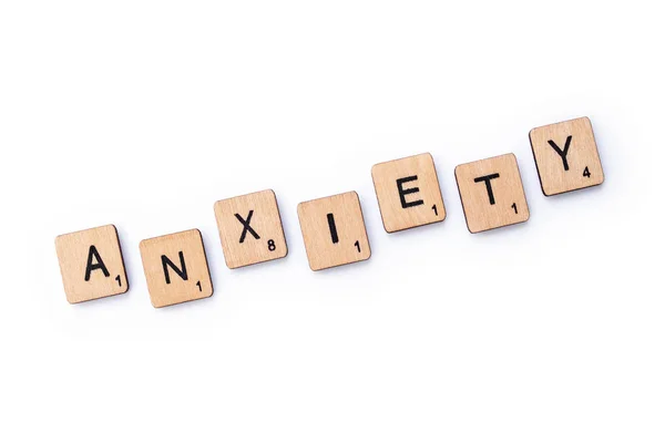 The word ANXIETY — Stock Photo, Image
