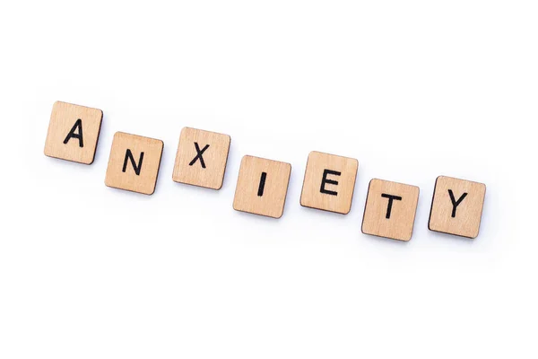 The word ANXIETY — Stock Photo, Image