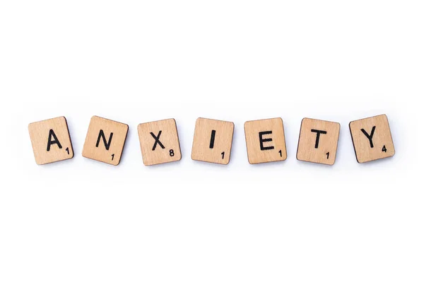 The word ANXIETY — Stock Photo, Image