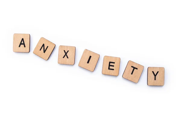 The word ANXIETY — Stock Photo, Image