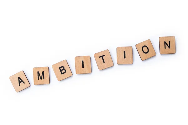 A palavra AMBITION — Fotografia de Stock