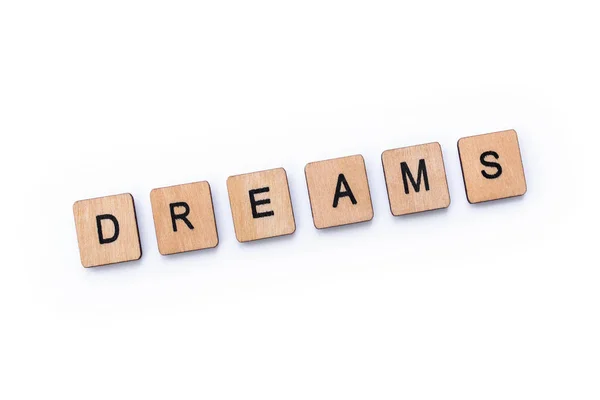 La palabra SUEÑOS — Foto de Stock