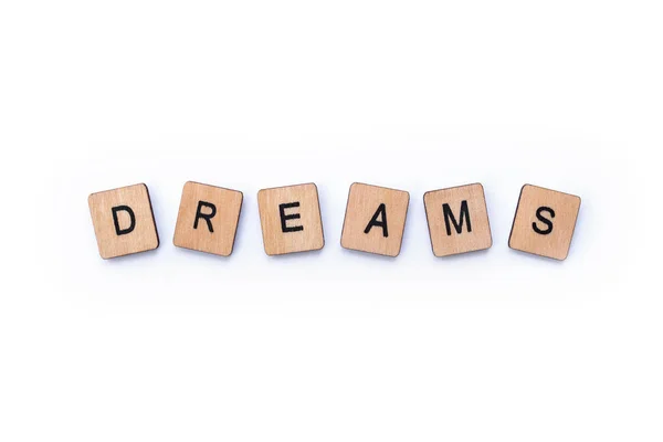 A palavra DREAMS — Fotografia de Stock