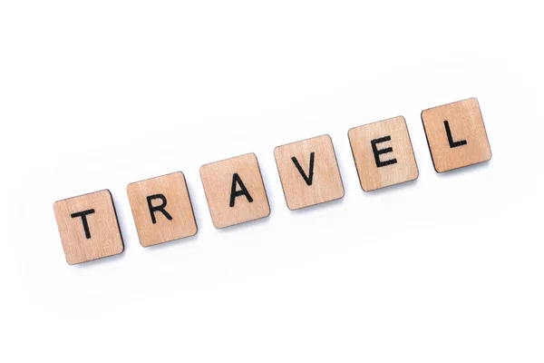 The word TRAVEL — Stock Photo, Image