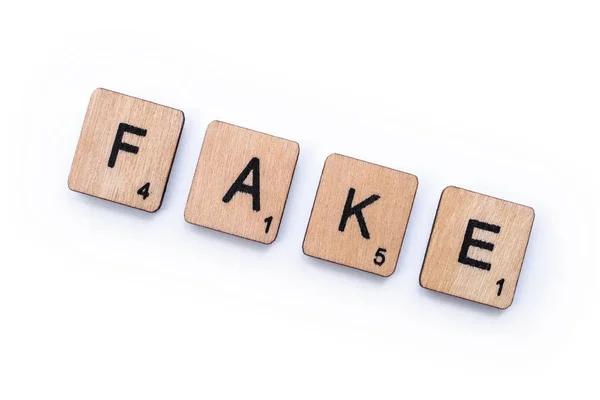 Das Wort Fake — Stockfoto