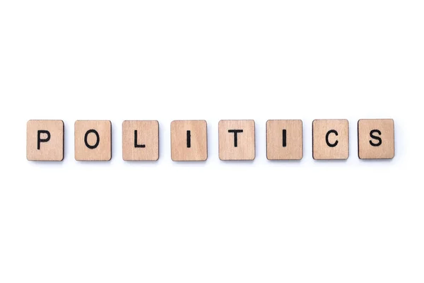 La palabra POLÍTICA — Foto de Stock