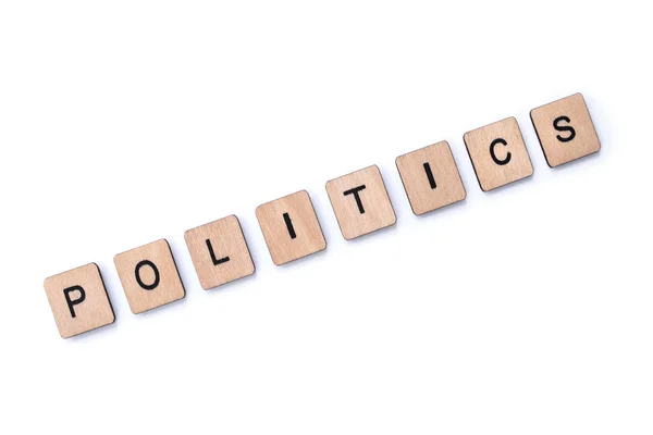 Ordet politik — Stockfoto