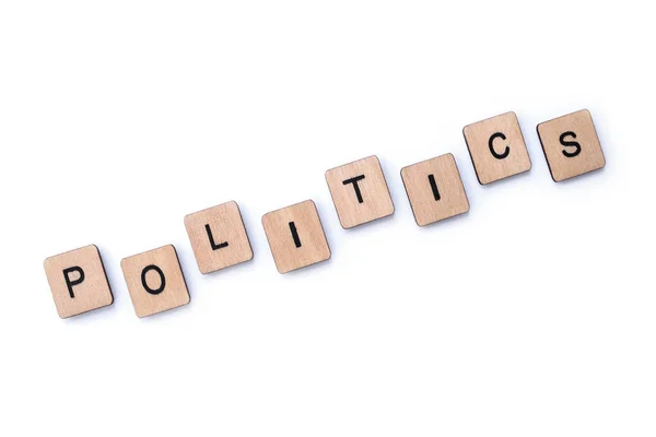 A palavra POLÍTICA — Fotografia de Stock