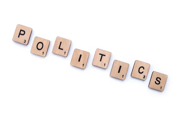 Ordet politik — Stock fotografie