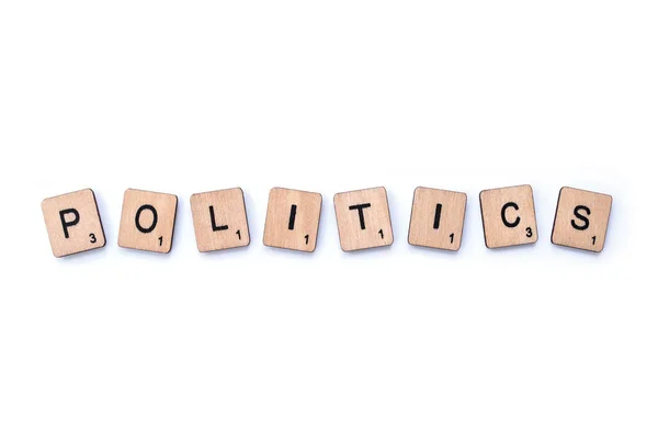 A palavra POLÍTICA — Fotografia de Stock