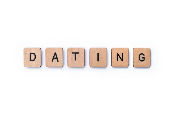 A palavra DATING — Fotografia de Stock