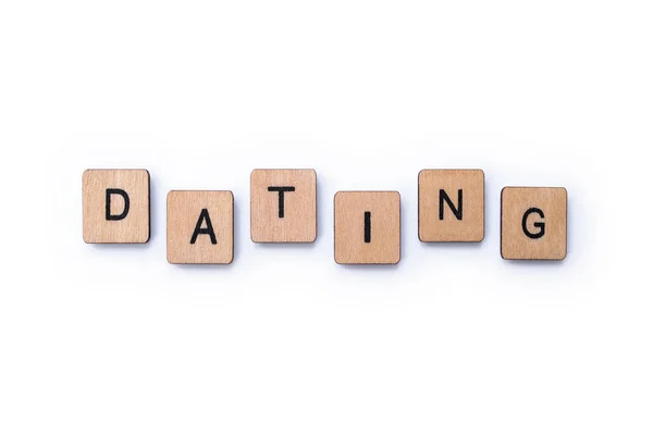 La parola DATING — Foto Stock