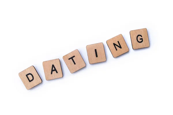 Het woord dating — Stockfoto