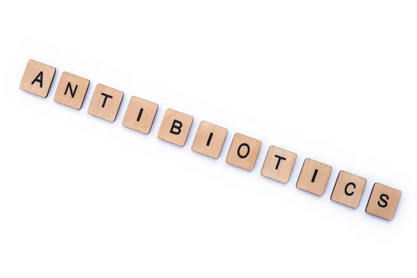 Slovo antibiotika — Stock fotografie