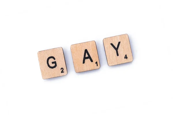 A palavra GAY — Fotografia de Stock