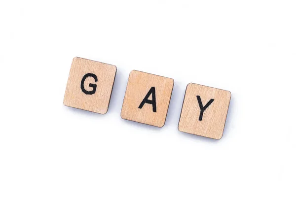 A palavra GAY — Fotografia de Stock