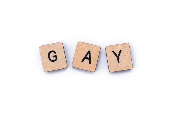 La palabra GAY — Foto de Stock