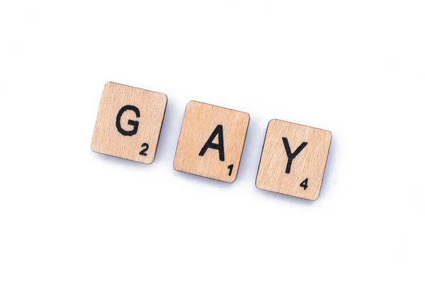 Das Wort schwul — Stockfoto
