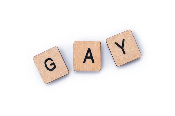 La parola GAY — Foto Stock