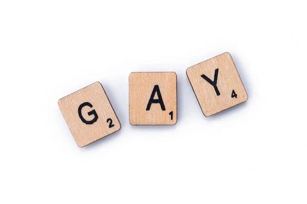 La palabra GAY — Foto de Stock