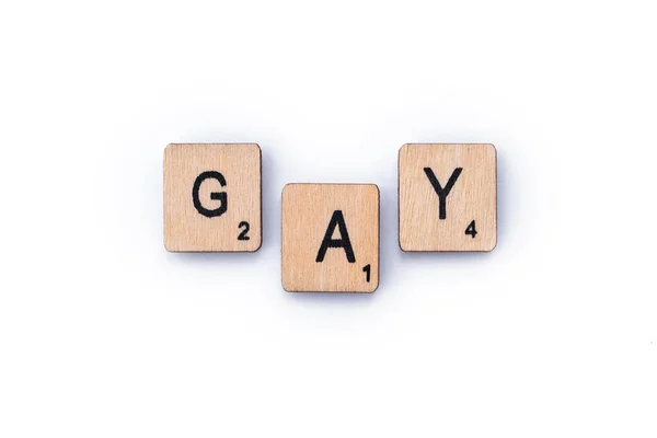 Het woord Gay — Stockfoto