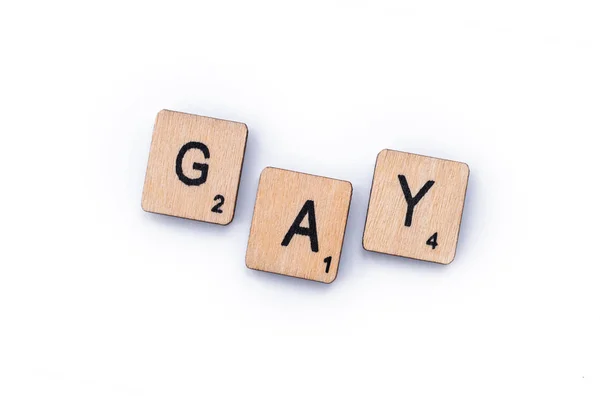 La parola GAY — Foto Stock