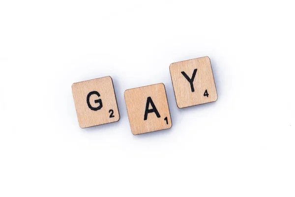 Het woord Gay — Stockfoto